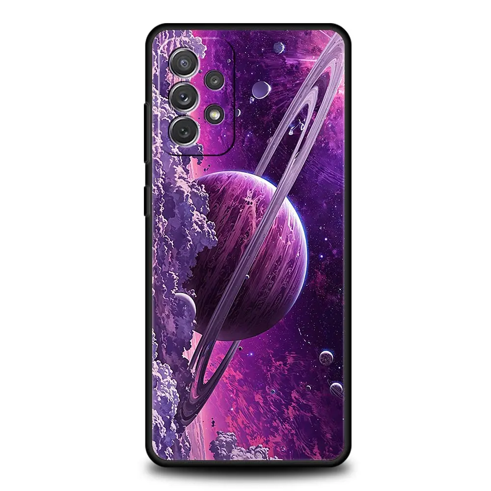 Funda de teléfono Moon Galaxy Universe para Samsung A51 A71 A72 A21S A11 A15 A25 A31 A41 A23 A33 A53 A73 A03S A05S A13 5G A35 A55 - imagen 2