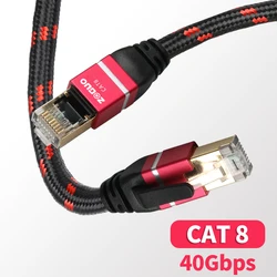 Cable Ethernet ZOGUO Cat8 RJ45 SFTP Trenzado para Portátil PS4 IPTV