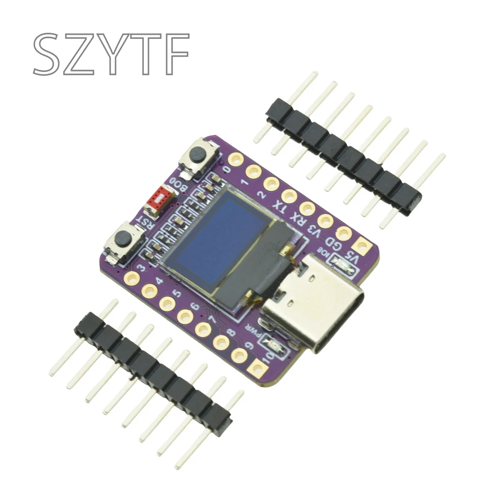 Placa de desarrollo OLED ESP32-C3 con módulo OLED de 0,42 pulgadas antena cerámica Wifi Bluetooth ESP32 Placa de desarrollo Supermini - imagen 5