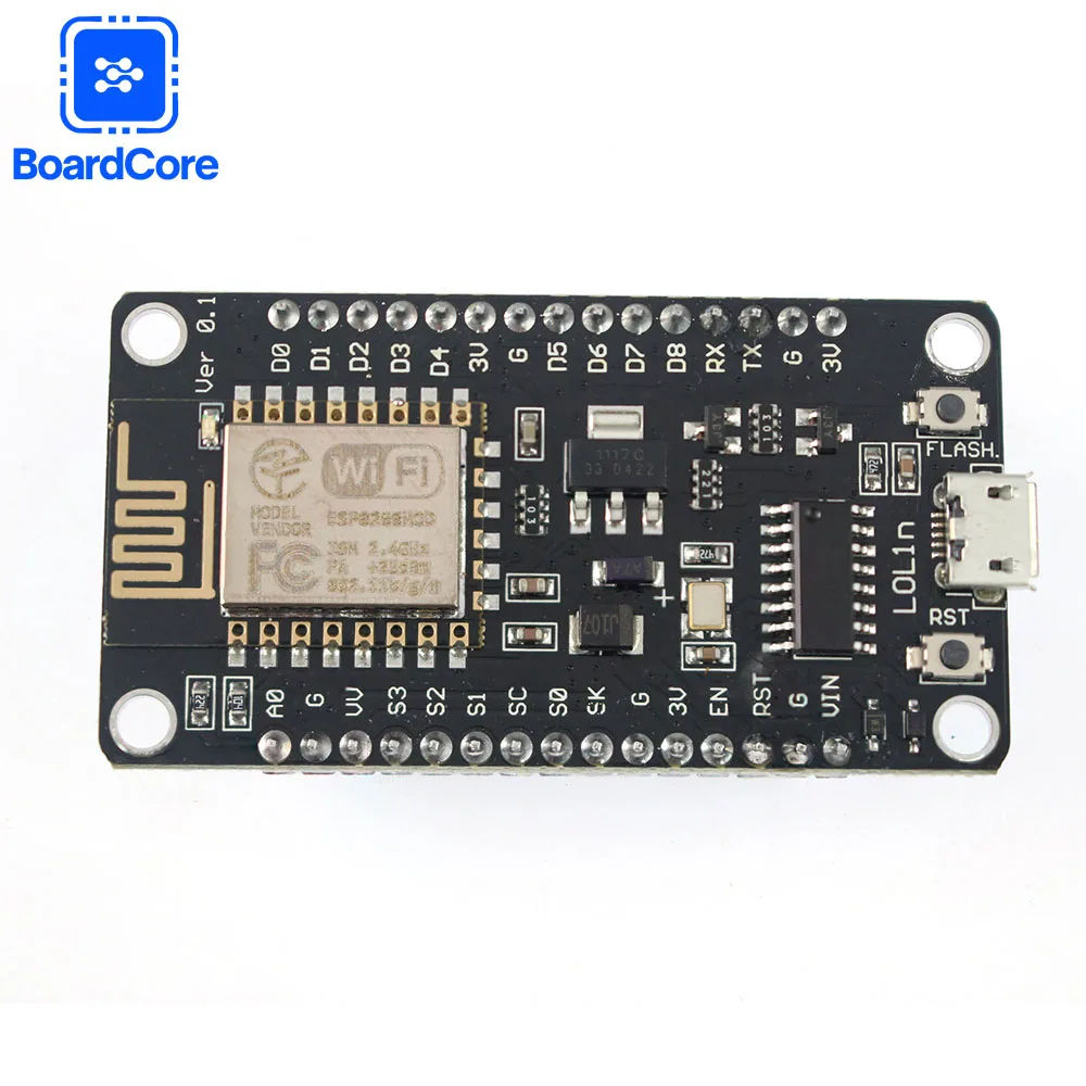 Módulo NodeMCU Lua V3 ESP8266, puerto Micro USB, módulo WiFi serie CH340, módulo de placa de desarrollo IoT para hogar inteligente DIY - imagen 2