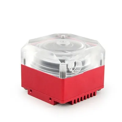 Bomba de agua de refrigeración Syscooling DC 12V para ordenador DIY bomba silenciosa de refrigeración por agua gran potencia 1200L/H flujo G1/4 rosca - imagen 2