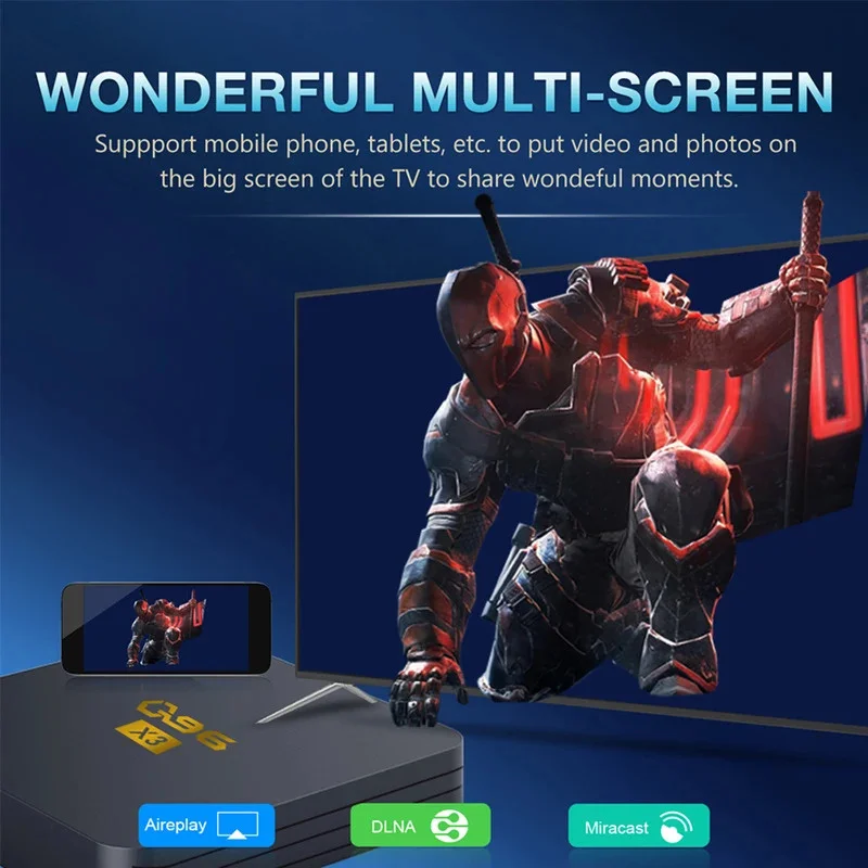 Q96X3 ATV Smart TV Box 4K HD 8GB 128GB All Winner H313 Quad Core Android 13BT5.2 WIFI 4G 5G Control remoto por voz Set Top Box iptv - imagen 4