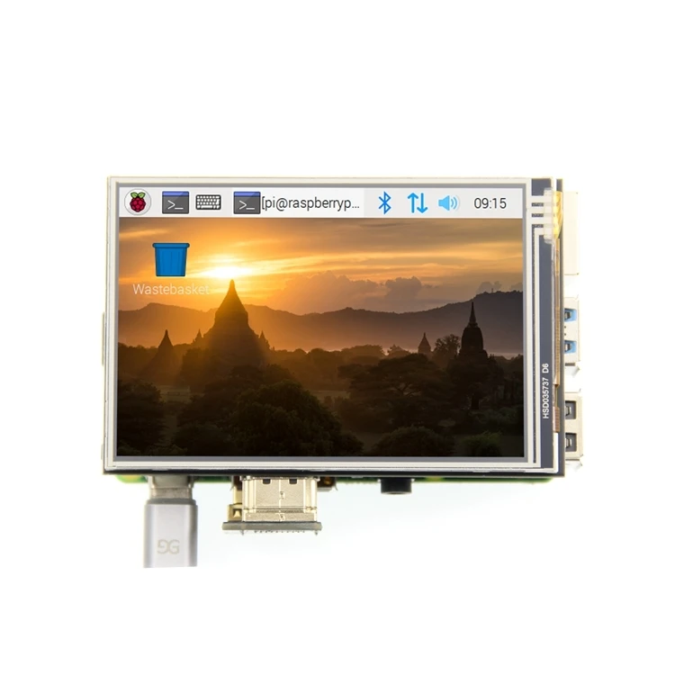 Pantalla táctil LCD para Raspberry Pi 3B + 4B, 3,5 pulgadas, compatible con HDMI, novedad - imagen 2