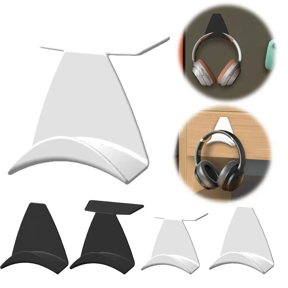 Colgador de auriculares montado en la pared, colgador de escritorio para auriculares para juegos, almacenamiento de mochila, soporte de gancho colgante, organizador para el hogar y la Oficina sin perforaciones - imagen 3
