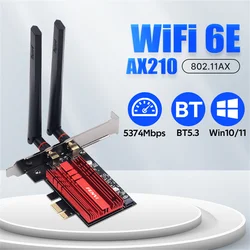 FENVI AX210 Tarjeta WiFi PCIe Tri-banda con Bluetooth para PC