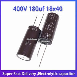 Condensador electrolítico de aluminio 400v180uf 18*40 diamante negro kxg, alta frecuencia, larga vida útil 400V 180uf 18x40