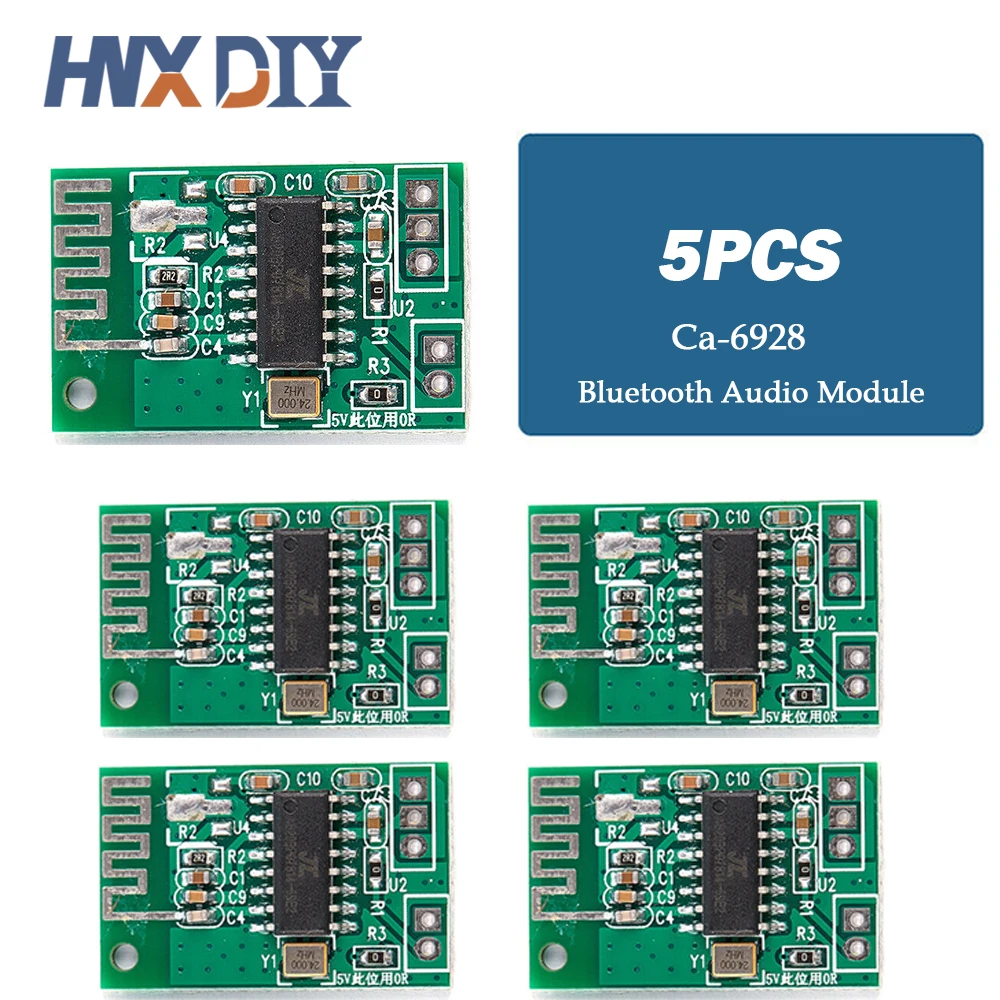 5/10 Uds Ca-6928 módulo de Audio Bluetooth potencia LED 3,3 V-8V audio placa de módulo amplificador de audio digital dual - imagen 2