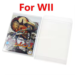 Caja transparente para cartuchos de juego, funda protectora de plástico PET para almacenamiento de juegos Wii, caja de tarjetas de juego, 10 Uds.