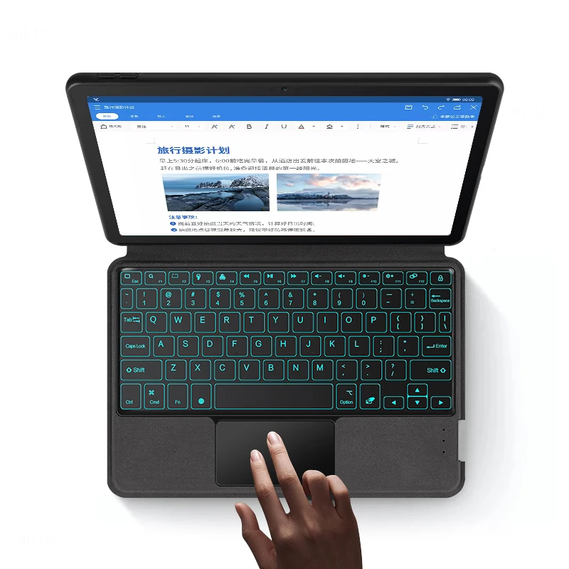 Funda con teclado HUWEI para iPad 6. a generación/iPad 5 a generación 9,7 pulgadas IPad Air 1 2 funda para iPad pro 9,7 A1673 A1674 A1675 - imagen 5