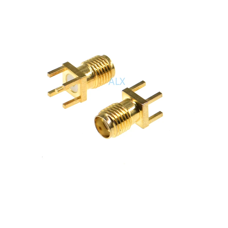 Adaptador Rf sma-khd, enchufe hembra, receptáculo recto de soldadura, conector de antena sma-ke de 180 grados, montaje Pcb, orificio pasante, 10 Uds.