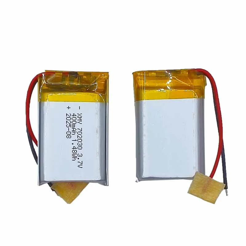 400mAh 3,7 V 702030 batería de polímero de litio para instrumentos de belleza juguetes DIY MP3 GPS PSP DVR Control remoto Drone - imagen 2