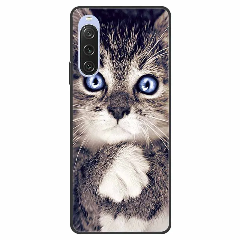 Para Sony Xperia 10 V 5G funda 6,5 ''funda trasera de silicona suave a prueba de golpes para Sony Xperia 10V fundas de teléfono Xperia10V 2023 Coque Cat - imagen 5