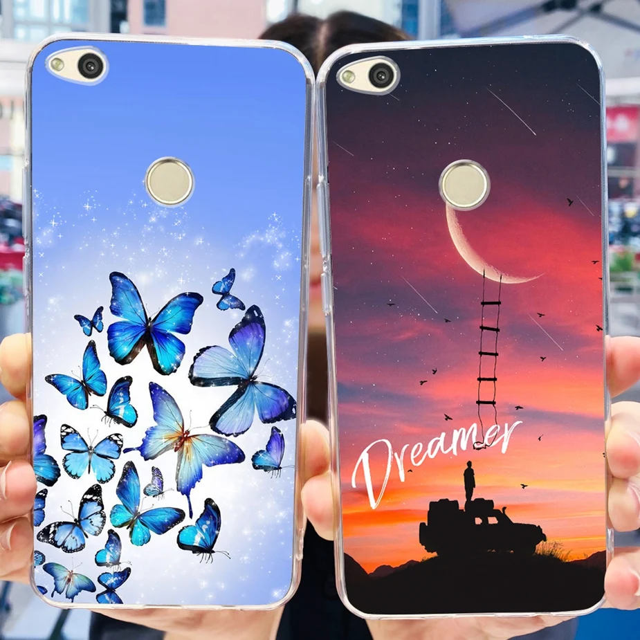 Funda de silicona suave para teléfono Huawei P8 Lite 2017, carcasa con dibujos de flores populares, parachoques, 2017 - imagen 2