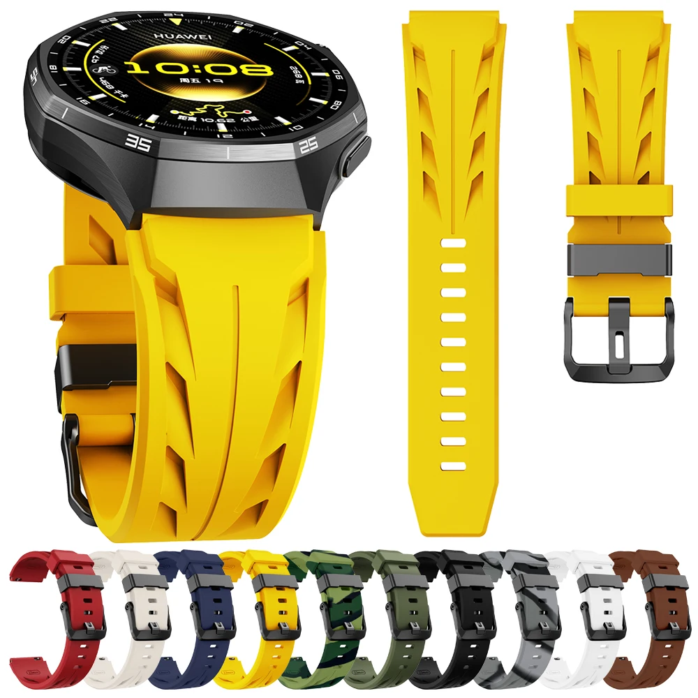 Correa de reloj de 22mm para Huawei Watch GT 6 5 Pro, correa de 46mm para GT6 GT5 GT4 GT3 GT2/Watch 5 4 3/Ultimate 2, pulsera de silicona