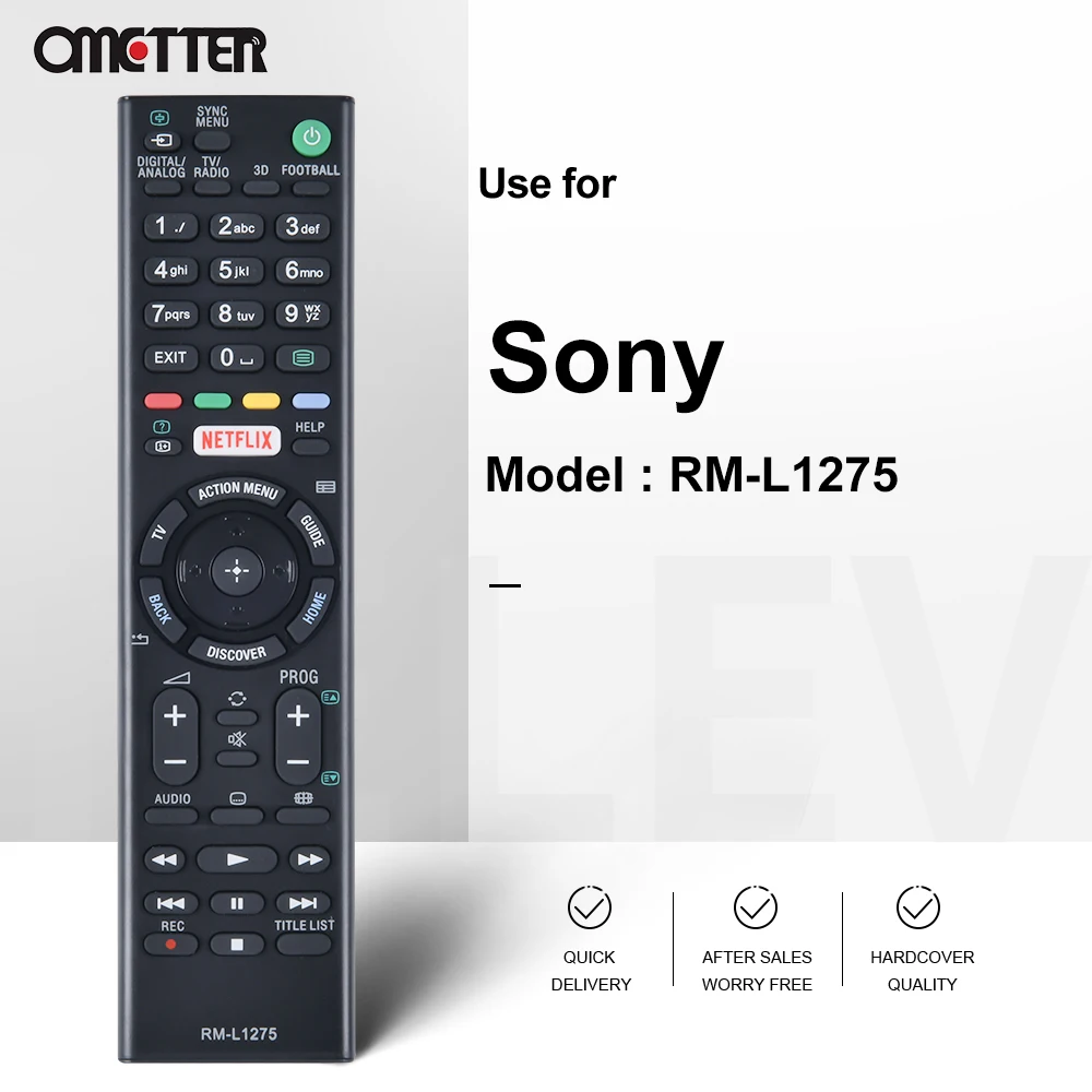 Nuevo Control remoto Universal RM-L1275 para Sony TV RMT-TX100D RMT-TX100E RMT-TX102D KDL-43W808C KDL-50W755C - imagen 3