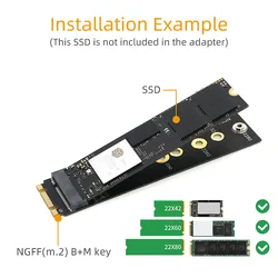 Adaptador NVMe M.2 B+M Key para SSD PCIe – Compatibilidad NGFF