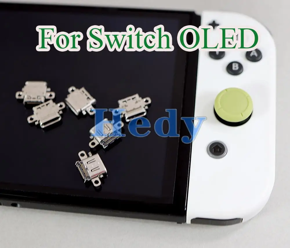 Lote de enchufe de puerto de carga Original OLED para consola Nintendo Switch Lite, conector de alimentación, puerto de enchufe tipo C, 1 ud. - imagen 4