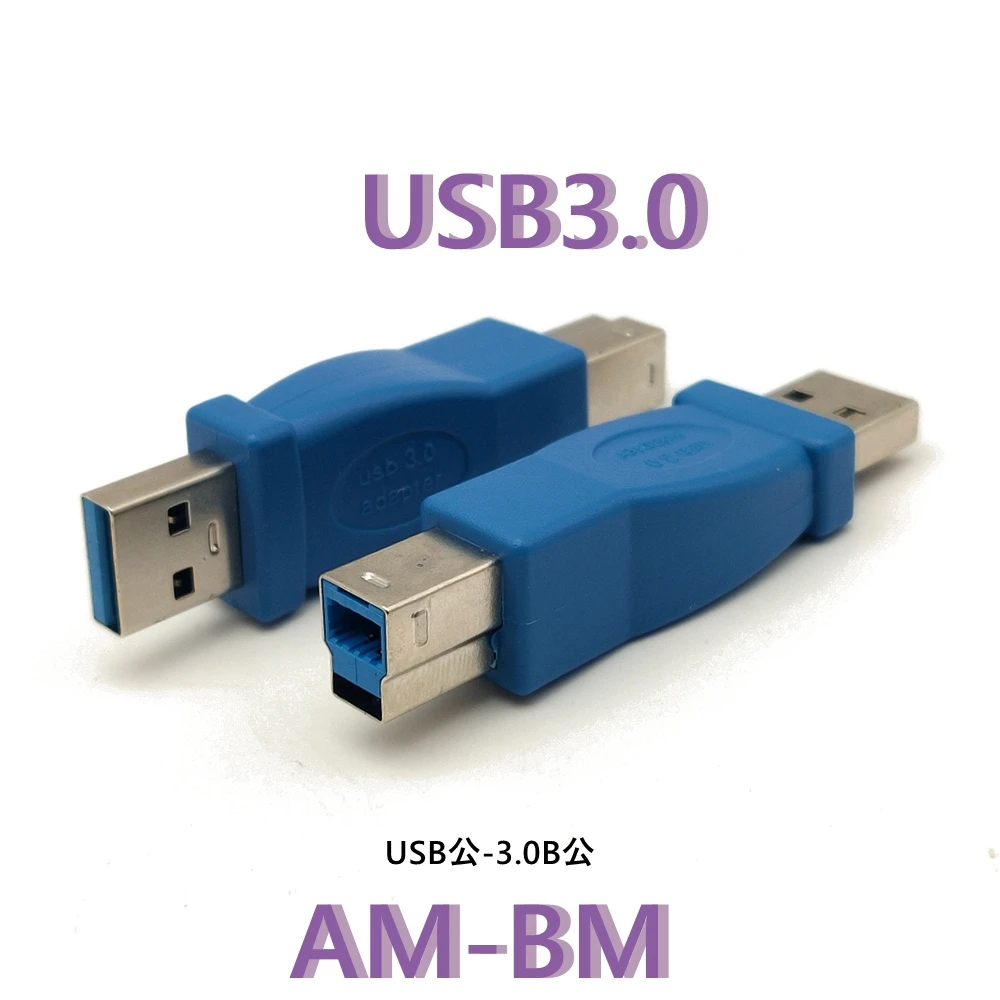 1 Uds Super velocidad USB 3,0 tipo A macho hembra a USB 3,0 tipo B macho-hembra Adaptador convertidor de impresora micro B conector macho - imagen 4