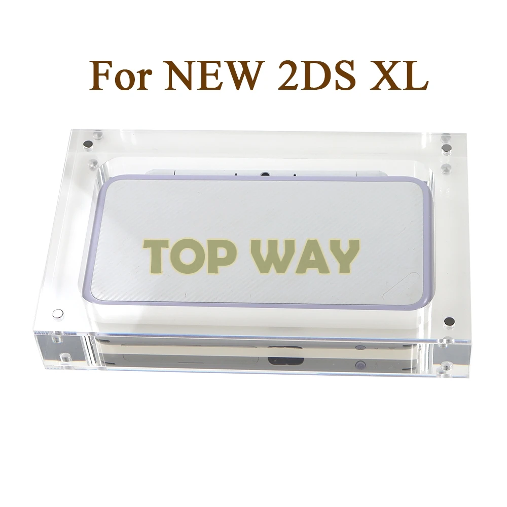 Caja acrílica magnética de almacenamiento transparente para consola de juegos, soporte de exhibición para 2DS XL LL, 10 piezas, nuevo 2dsxl - imagen 2