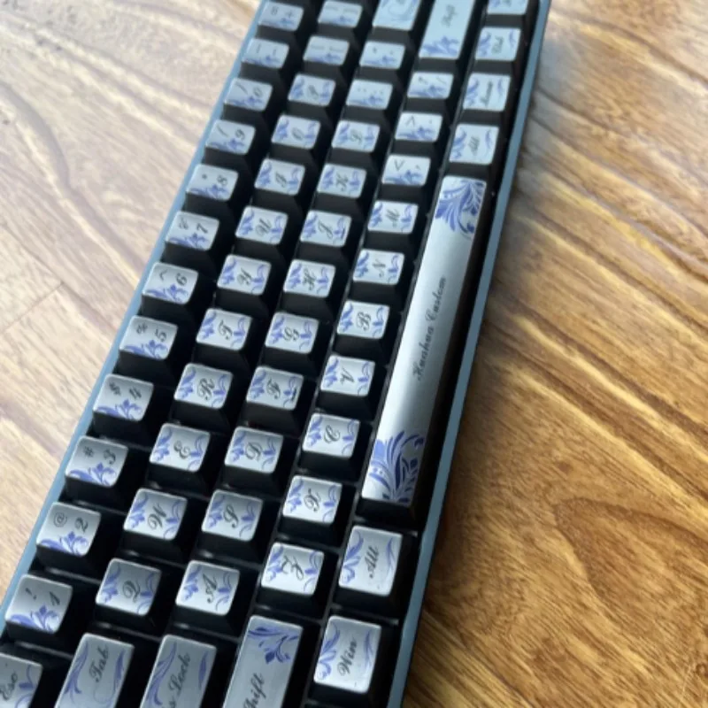 Teclas de aleación de Zinc, perfil de cereza personalizado, tapa de tecla negra tonta, alta precisión UV 108 75 60 para jugadores, Teclado mecánico DIY - imagen 3