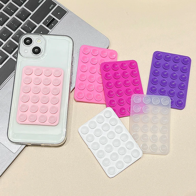 Funda de teléfono con ventosa de silicona para iPhone 15 11 13 12 14 16 Pro Max 7 8 Plus 16e XR XS X SE 2022, cubierta transparente antideslizante - imagen 4