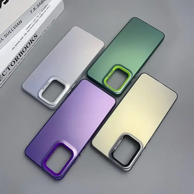 Para OPPO Reno7 4G funda Oppo Reno 7 8 funda de teléfono oppo F21 Pro 4G funda F21S Pro lujosa cubierta mate de piel Aurora metálica - imagen 4