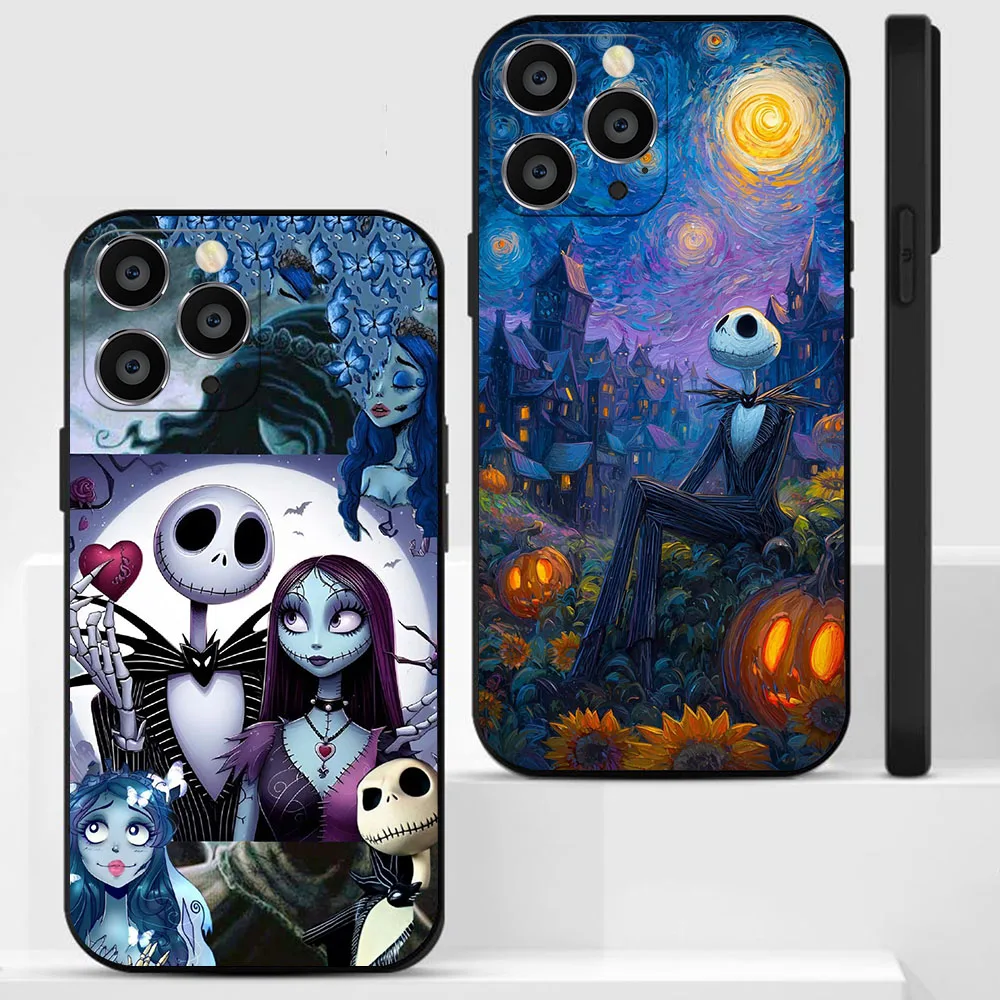 BK-15 Jack y Sally funda blanda para Realme 8 8S Q3 Q3i V13 C12 C15 C21Y C25Y C20 C33 C30 Narzo 30 Pro - imagen 4