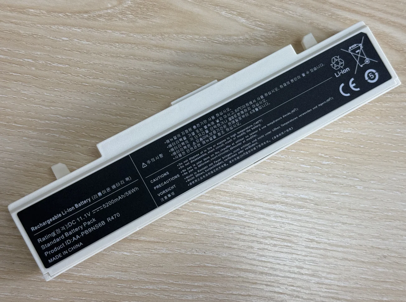 Batería blanca AA-PB9NS6W AA-PB9NS6B para Samsung R428 R429 AA-PB9NC5B AA-PB9NC6W - imagen 4