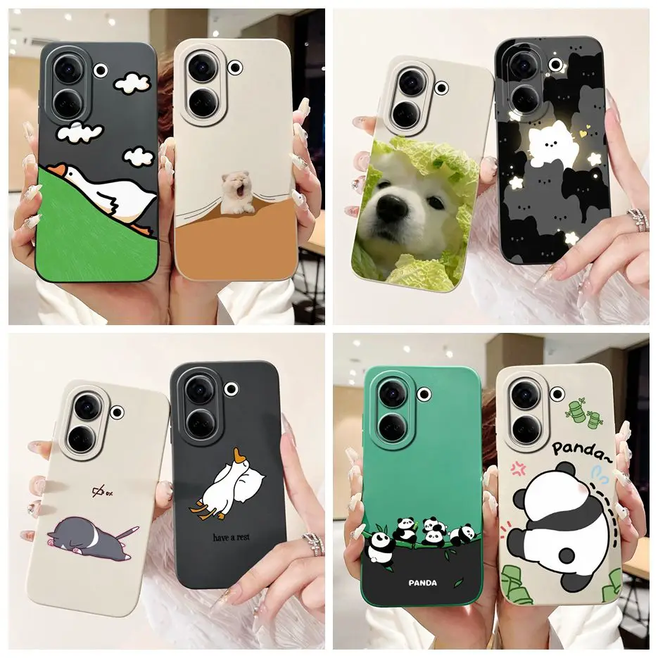 Funda de TPU suave para Tecno Camon 20 Pro 5G, carcasa de dibujos animados de animales bonitos CK8n, carcasa de teléfono para Tecno Camon 20 Premier Camon20 Pro, parachoques