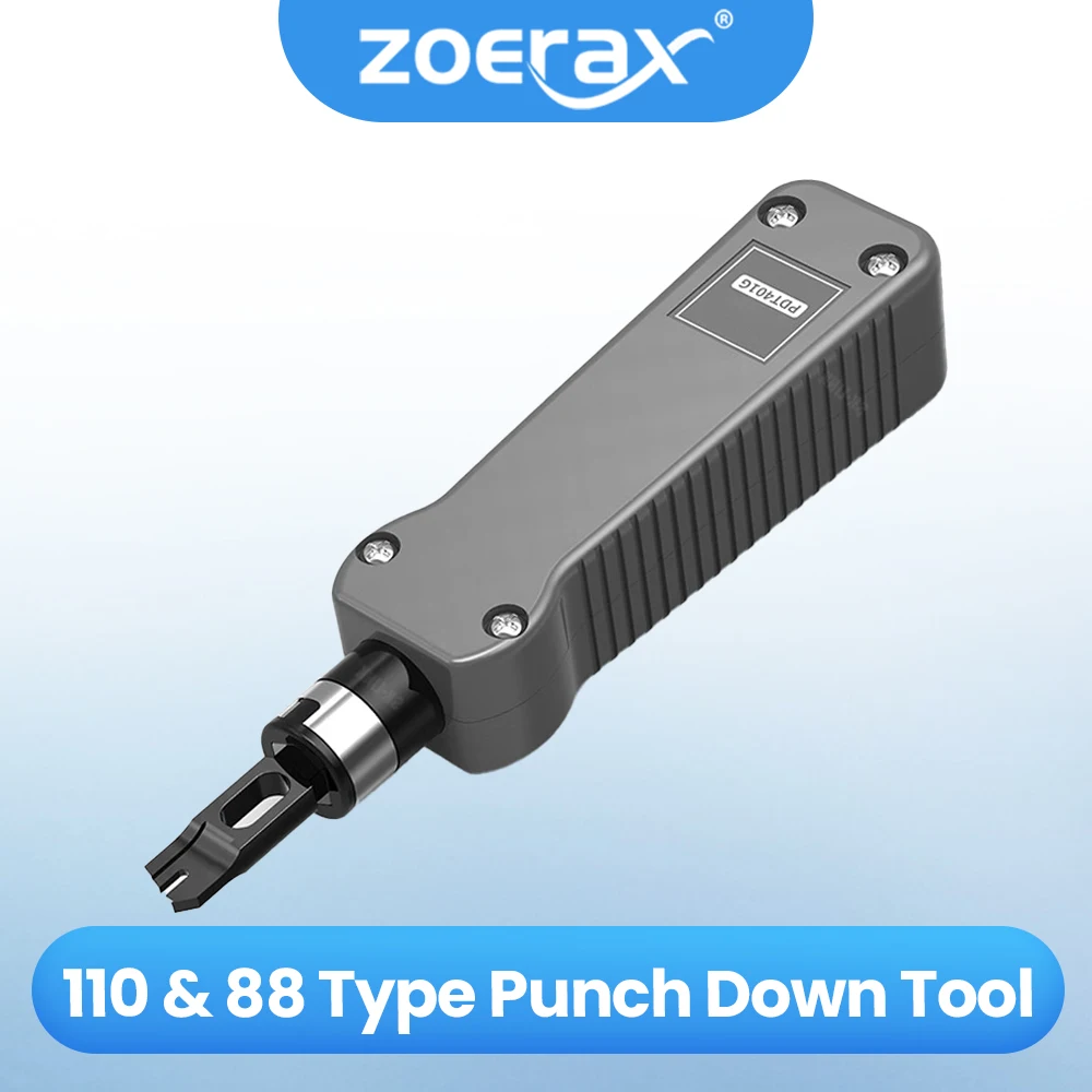 ZoeRax-Herramienta de perforación de impacto, herramientas cortadoras de cables de red 110/88 para cables de asiento en Terminal