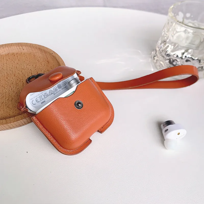 Para Bowers & Wilkins PI7 / PI5 Funda blanda de cuero B & W PI7 s2 / PI5 s2 Funda blanda de silicona Funda protectora con colgante de cordón de cuero - imagen 3