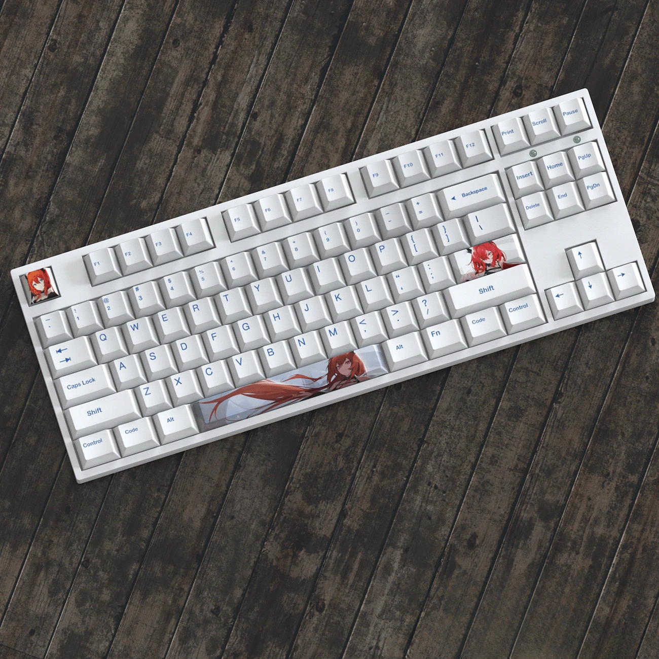 Teclas de tema de Anime, teclas bidimensionales originales, Xi Nian Chen Ni Yan Skadi Space Bar Cherry, teclas de 3 teclas para teclado mecánico - imagen 3