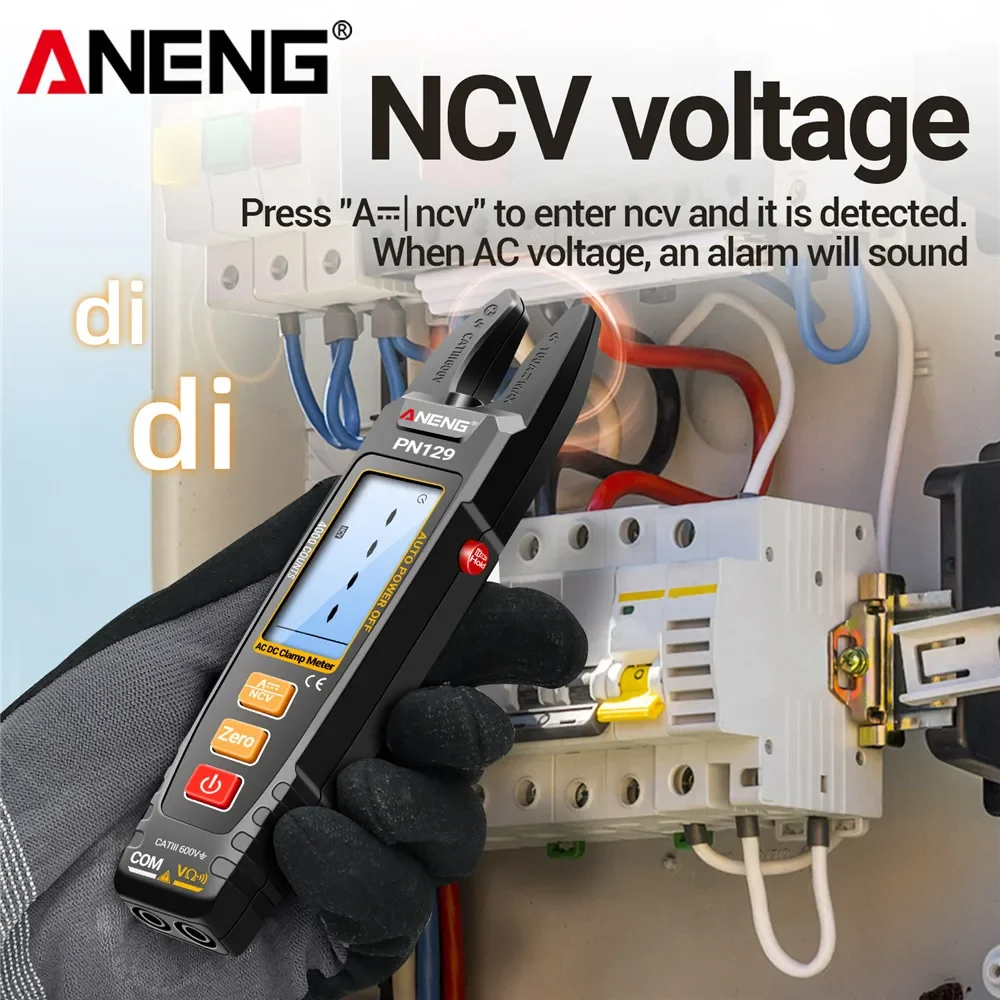 Multímetro Digital inteligente, medidor de abrazadera, 4000 recuentos, voltaje CA/CC, corriente, capacitancia portátil, resistencia, herramientas de detección NCV - imagen 5