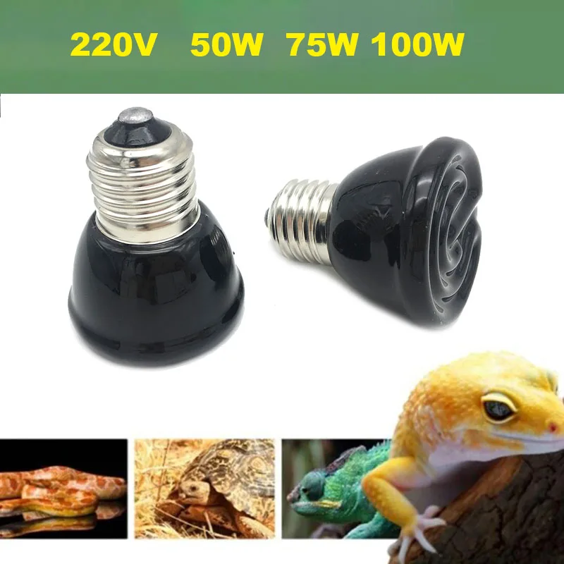 Lámpara de calor para reptiles y mascotas, Kit de luz cálida para tortugas, soporte de Clip E27, lámpara de calefacción, iluminación para tomar el sol, 220V - imagen 4
