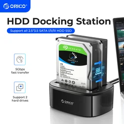 ORICO Estación de acoplamiento HDD/SSD SATA a USB SuperSpeed