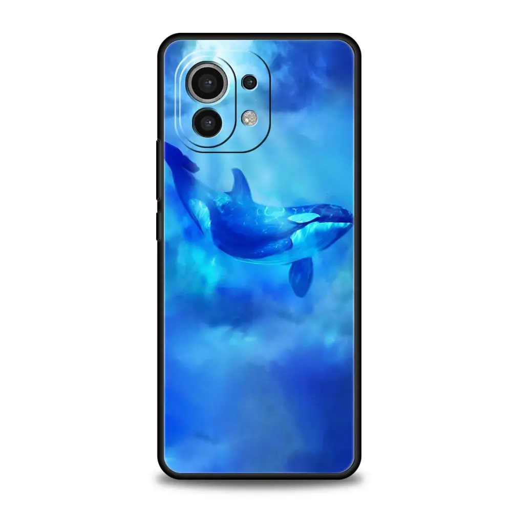 Funda de teléfono Ocean Animal Dolphin para Xiaomi 12T, 12, 13 Pro, Poco X3, NFC, M3, F3, F4, M4, X4, Mi Note 10, 11 Lite, 10T, 5G, 11T, 9T, cubierta suave - imagen 3
