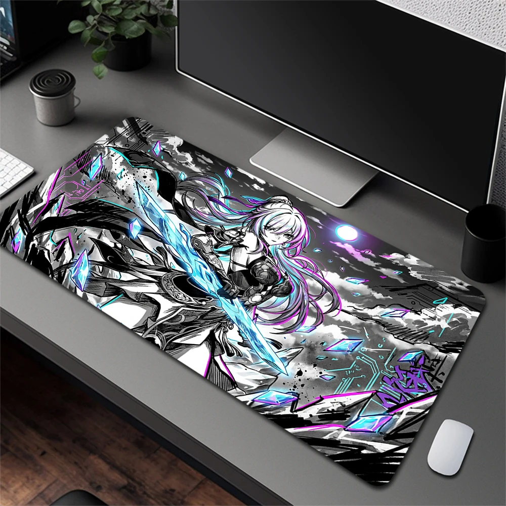 Genshin-alfombrilla de ratón para juegos Kaedehara Kazuha, alfombrilla de ratón profesional Premium con borde de bloqueo para ordenador, alfombrilla de escritorio de goma grande - imagen 3