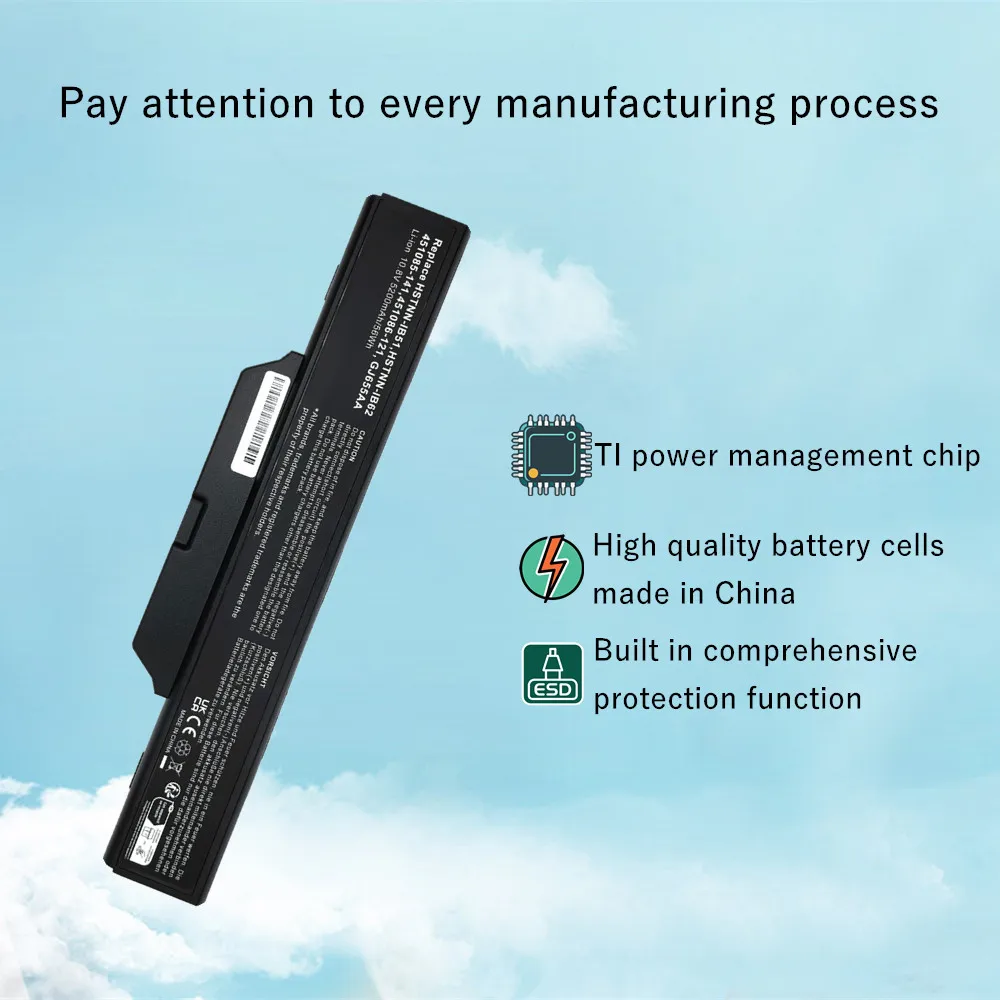 New Laptop Battery For HP 550 6720 6720s 6730s 6735s 6820 6820s 6830 HSTNN-IB51 HSTNN-IB52 - imagen 4