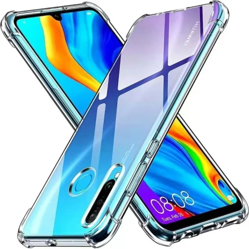 Funda transparente con bolsa de aire de 1,5 MM de espesor para Huawei P30 lite P40 lite E Y6 Y7 Y9 Prime 2019 Y6P Y7P Y8S P Smart 2019 P Smart Z Funda