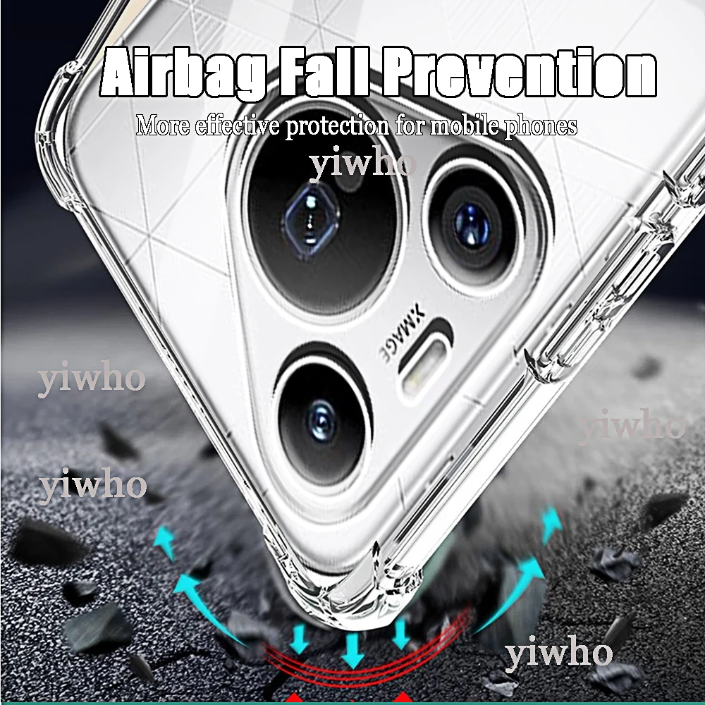 Funda de teléfono a prueba de golpes para Huawei Pura 70 Pro Plus, Ultra transparente, transparente, P70, P60, P50 Pro, Fundas protectoras traseras de TPU suave - imagen 3