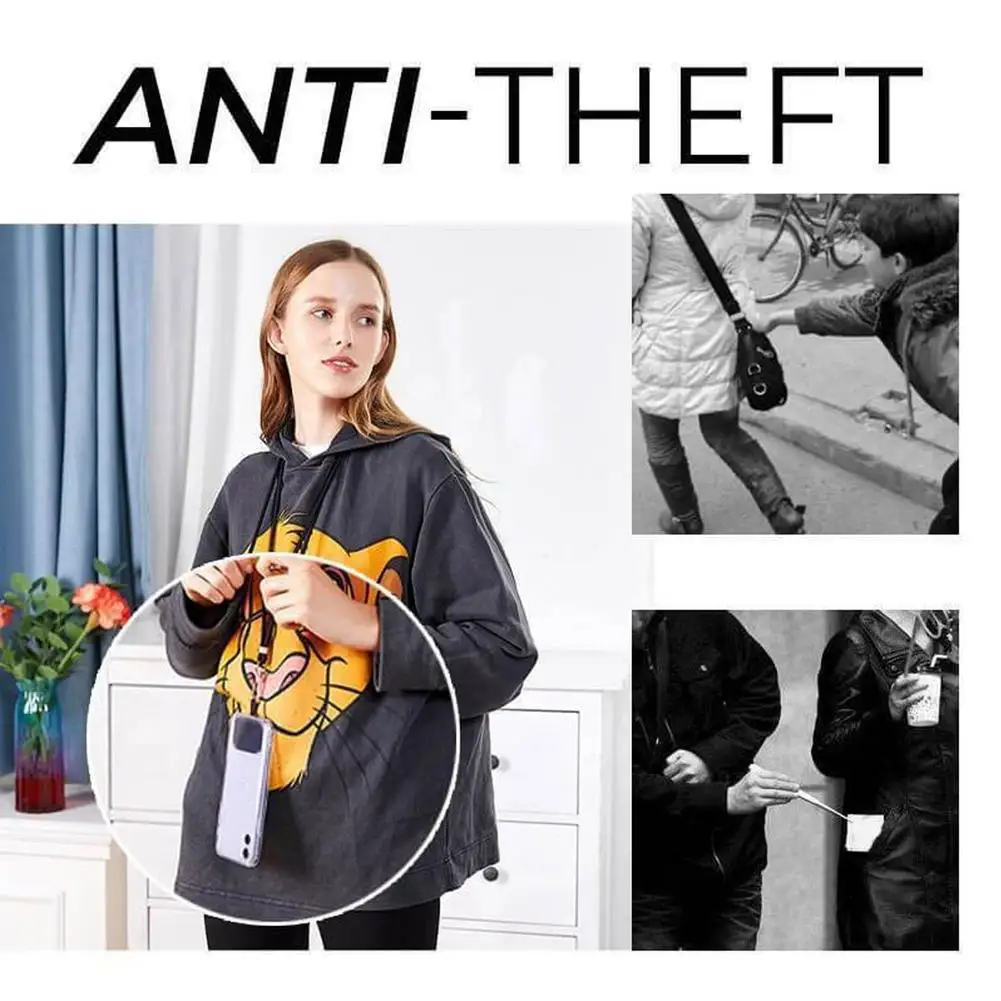 150cm 유니버설 조정 가능한 전화 매는 밧줄 스트랩 휴대 전화 교수형 밧줄 목 스트랩 Anti-lost Lanyards 휴대 전화 액세서리 - imagen 4