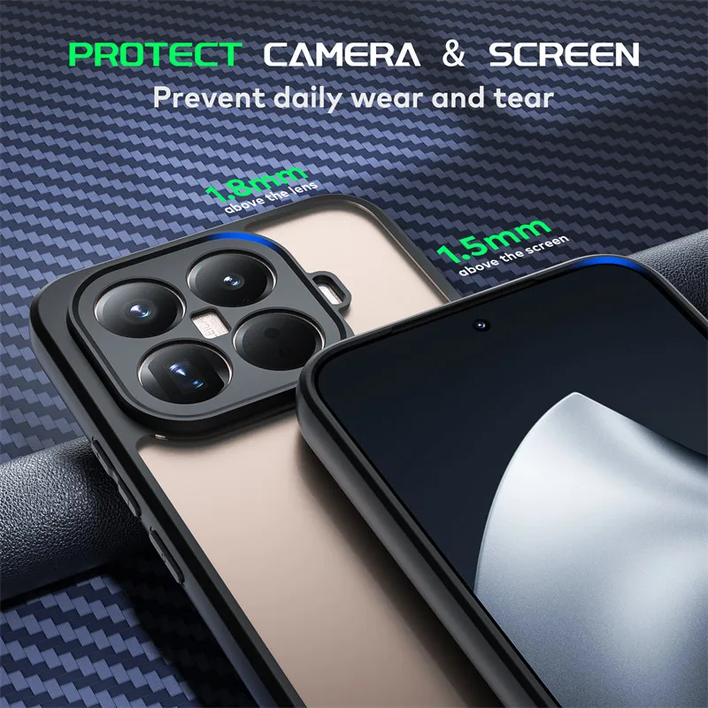 Para Xiaomi 15T Pro Funda Xiaomi 15T Funda suave TPU marco PC Protector de parachoques duradero Fundas protectoras traseras para teléfono en Mi 15T Pro Funda - imagen 3