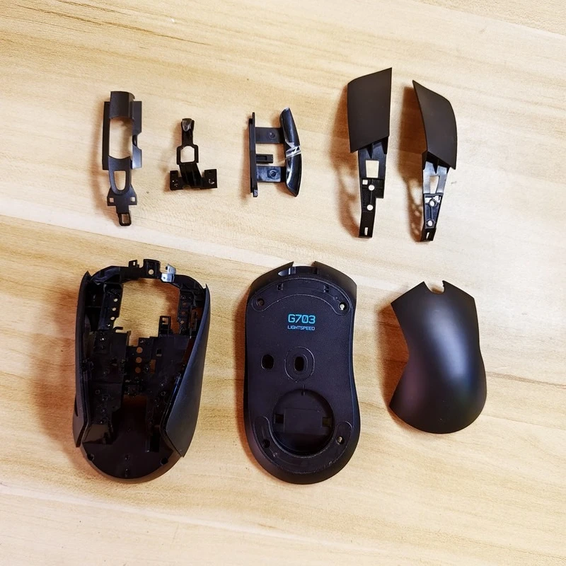 Cubierta superior de la carcasa inferior del ratón para Logitech G703, piezas de repuesto de reparación de carcasa de ratón inalámbrico para juegos