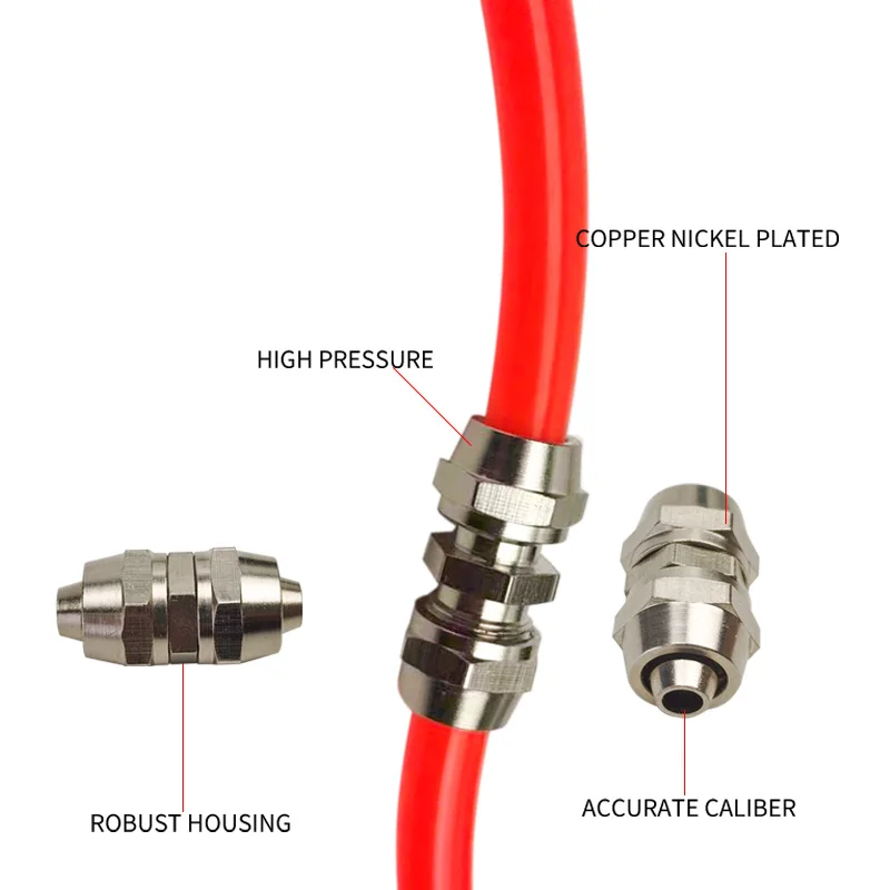 Tubo de manguera OD 4/6/8/10/12mm a través de accesorios neumáticos de giro rápido conector de acoplador de junta rápida - imagen 3