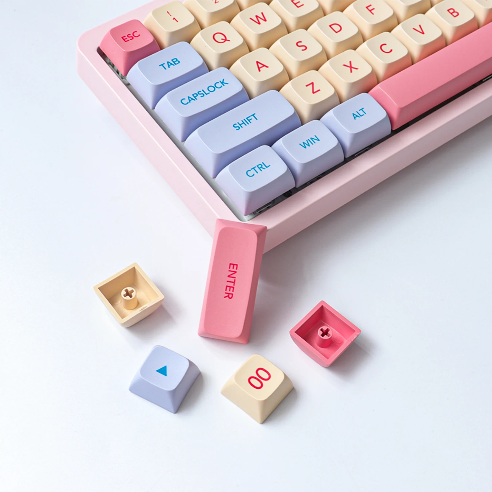 GMK Marshmallow-teclas personalizadas para teclado mecánico, 132 teclas, XDA, perfil DYE-SUB - imagen 5