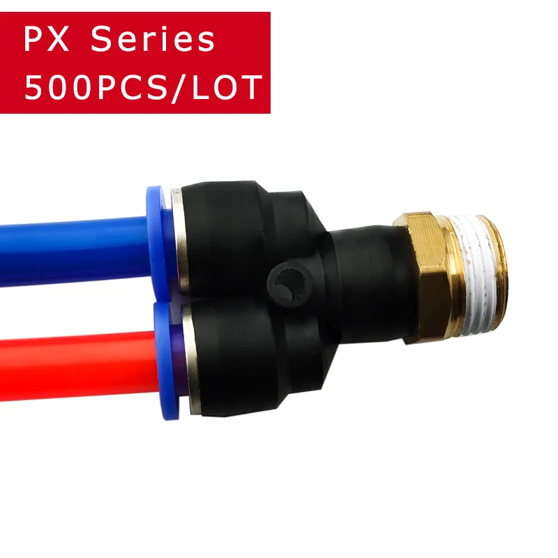 Manguera de liberación rápida tipo PX de alta calidad, tubo de rapidez, conector de gas de latón, accesorio neumático de aire M5, 500 Uds.