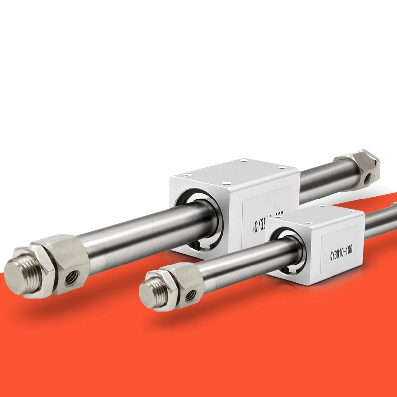 Cilindro sin vástago de acoplamiento magnético CY3B20, aleación de aluminio de alta presión, cilindro de aire sin vástago de carrera larga, CY3B20TF-200 CY3B - imagen 3