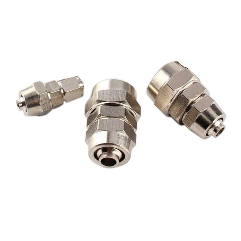 30 Uds PG conector neumático de giro rápido recto a través de tuerca de bloqueo conector de aire de manguera - imagen 2