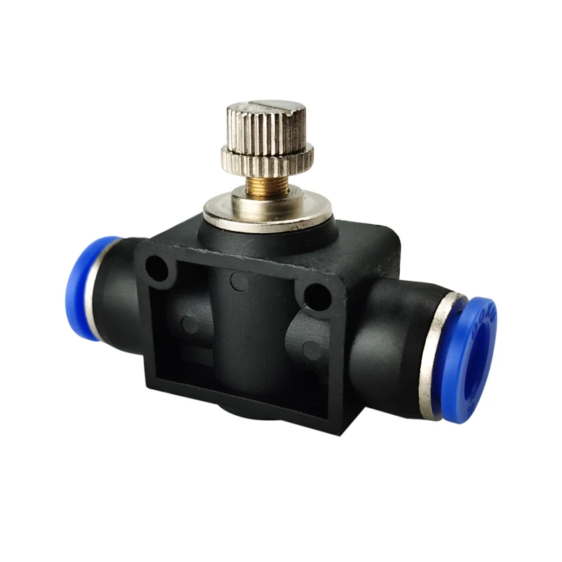 Válvula de mariposa reguladora de presión de velocidad del aire, accesorio neumático de conexión rápida tipo LSA, 4, 6, 8, 10, 12mm - imagen 5