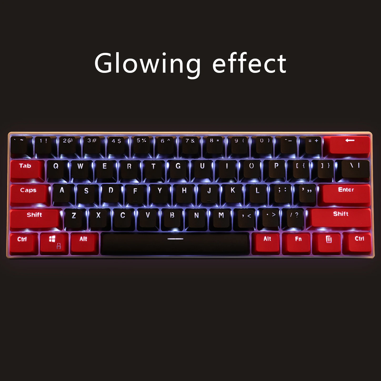 (Solo se venden teclas) Teclas RK 61 Material PBT OEM Teclas de alta calidad, Teclas de teclado mecánico de dos colores retroiluminadas - imagen 4